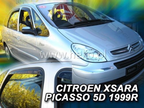 Heko 4 dielny deflektor Citroen Xsara Picasso 5 dverový hatchback 2000-2007 (12219)