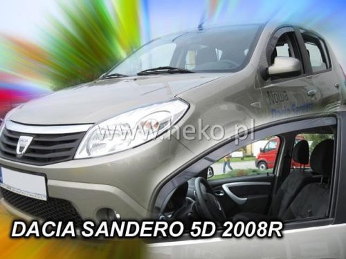 Heko 2 dielny deflektor Dacia Sandero Stepway SUV 5 dverový combi 2009-2013 , Dacia Sandero SUV 5 dverový