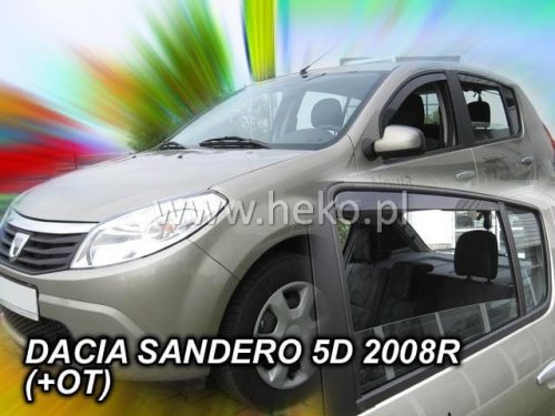 Heko 4 dielny deflektor Dacia Sandero Stepway SUV 5 dverový combi 2009-2013 , Dacia Sandero SUV 5 dverový