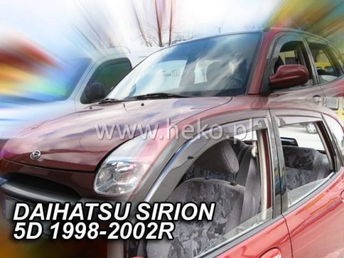 Heko 2 dielny deflektor Daihatsu Sirion 5 dverový hatchback 1998-2004 (13209)