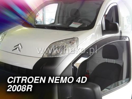 Heko 2 dielny deflektor Citroen Nemo 5 személyes, Van, Fiat Fiorino 3,4,5 dverový, Fiat Qubo 4,5 dverovýó