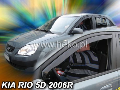 Heko 2 dielny deflektor KIA Rio 4 dverový sedan 2005-2011 , KIA Rio 5 dverový hatchback 2005-2011 (2