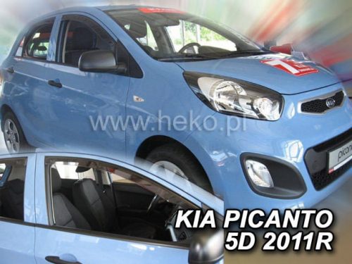 Heko 2 dielny deflektor KIA Picanto 5 dverový 2011- (20150)