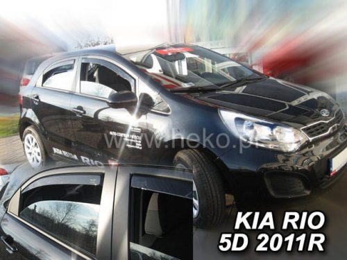 Heko 4 dielny deflektor KIA Rio 5 dverový hatchback 2011- (20153)