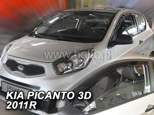 Heko 2 dielny deflektor KIA Picanto 3 dverový hatchback 2011- (20154)