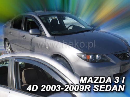 Heko 2 dielny deflektor Mazda 3 4 dverový sedan 2004-2008 , Mazda 3 5 dverový hatchback 2003-2008 (2