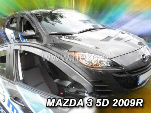 Heko 2 dielny deflektor Mazda 3 4 dverový sedan 2009- , Mazda 3 5 dverový hatchback 2008- (23149)