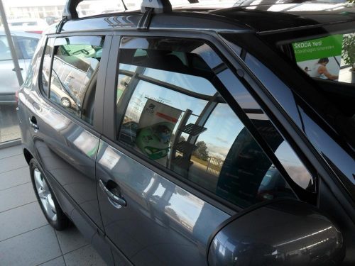 Sporty Škoda Fabia II Sporty deflektor sada pre predné + zadné okno, 4dielny 5 2007-2014