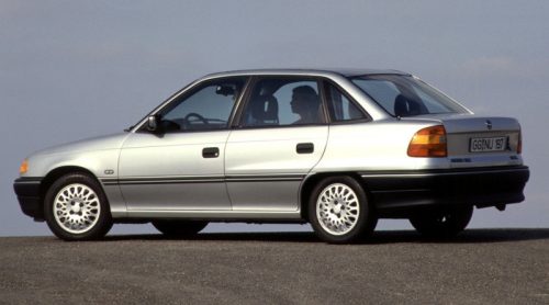 Szatuna Opel Astra F Szatuna deflektor sada pre predné + zadné okno, 4dielny 4 1992-1994