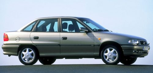 Szatuna Opel Astra F Szatuna deflektor sada pre predné + zadné okno, 4dielny 4 1994-2002